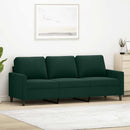 3-personers sofa 180 cm fløjl mørkegrøn