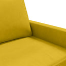 3-personers sofa 180 cm velour gul