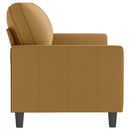 3-personers sofa 180 cm fløjl brun