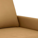 3-personers sofa 180 cm fløjl brun