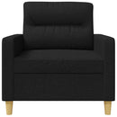 lænestol 60 cm stof sort
