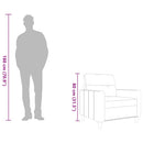 lænestol 60 cm stof gråbrun