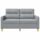 2-personers sofa 120 cm stof lysegrå