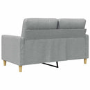 2-personers sofa 120 cm stof lysegrå