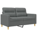 2-personers sofa 120 cm stof mørkegrå