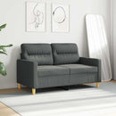 2-personers sofa 120 cm stof mørkegrå