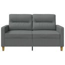 2-personers sofa 120 cm stof mørkegrå