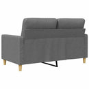 2-personers sofa 120 cm stof mørkegrå