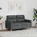 2-personers sofa 120 cm stof mørkegrå
