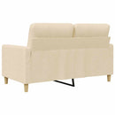 2-personers sofa 120 cm stof cremefarvet