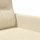 2-personers sofa 120 cm stof cremefarvet