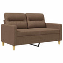 2-personers sofa 120 cm stof brun