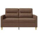 2-personers sofa 120 cm stof brun