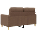 2-personers sofa 120 cm stof brun