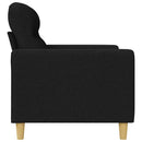 2-personers sofa 120 cm stof sort