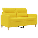 2-personers sofa 120 cm stof lysegul
