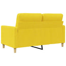 2-personers sofa 120 cm stof lysegul