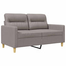 2-personers sofa 120 cm stof gråbrun