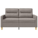 2-personers sofa 120 cm stof gråbrun