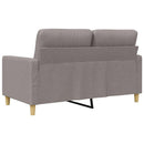 2-personers sofa 120 cm stof gråbrun