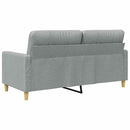 2-personers sofa 140 cm stof lysegrå