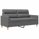 2-personers sofa 140 cm stof mørkegrå