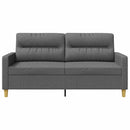 2-personers sofa 140 cm stof mørkegrå