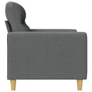 2-personers sofa 140 cm stof mørkegrå