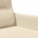 2-personers sofa 140 cm stof cremefarvet