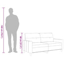 2-personers sofa 140 cm stof cremefarvet
