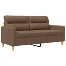 2-personers sofa 140 cm stof brun