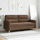 2-personers sofa 140 cm stof brun