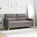 2-personers sofa 140 cm stof gråbrun