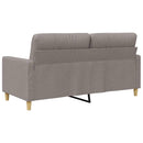 2-personers sofa 140 cm stof gråbrun