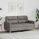 2-personers sofa 140 cm stof gråbrun
