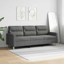 3-personers sofa 180 cm stof mørkegrå