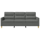 3-personers sofa 180 cm stof mørkegrå
