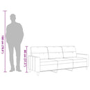 3-personers sofa 180 cm stof mørkegrå