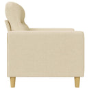 3-personers sofa 180 cm stof cremefarvet