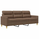 3-personers sofa 180 cm stof brun