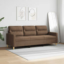 3-personers sofa 180 cm stof brun