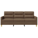 3-personers sofa 180 cm stof brun