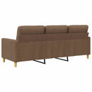 3-personers sofa 180 cm stof brun