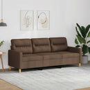 3-personers sofa 180 cm stof brun