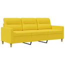 3-personers sofa 180 cm stof lysegul