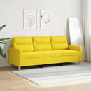 3-personers sofa 180 cm stof lysegul