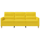 3-personers sofa 180 cm stof lysegul