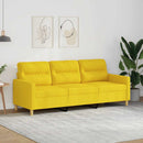3-personers sofa 180 cm stof lysegul