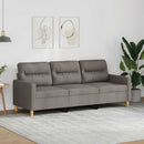 3-personers sofa 180 cm stof gråbrun
