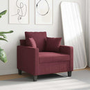 lænestol 60 cm stof vinrød